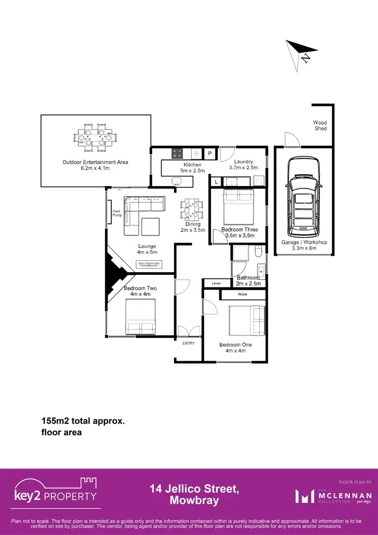 Floorplan of Homely house listing, 14 Jellico Street, Mowbray TAS 7248