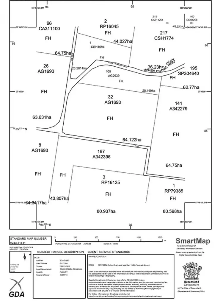 Floorplan of Homely rural property listing, 693- LOT108 Haden Crows Nest Road, Plainby QLD 4355