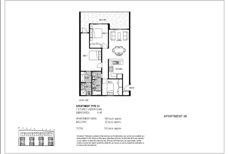 Floorplan of Homely apartment listing, 19/4 Wests Road, Maribyrnong VIC 3032