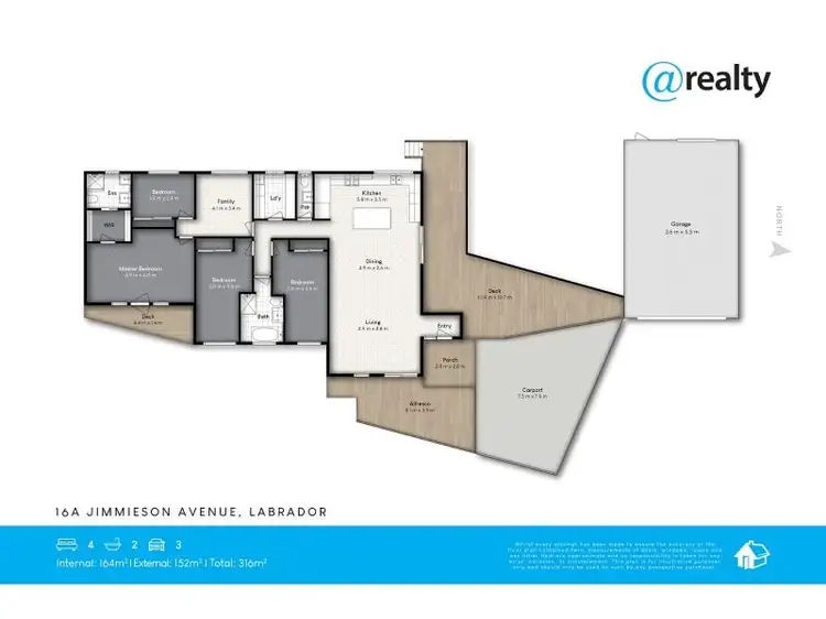 Floorplan of Homely house listing, 16A Jimmieson Avenue, Labrador QLD 4215