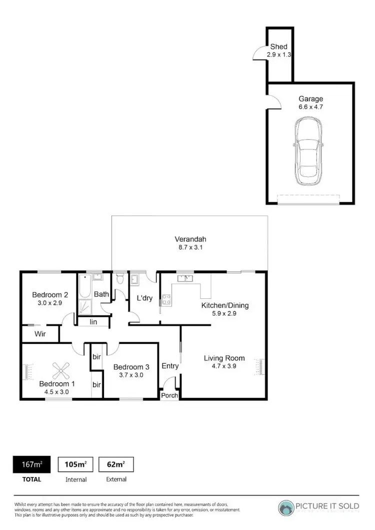 Floorplan of Homely house listing, 21 Duncan Crescent, Highbury SA 5089