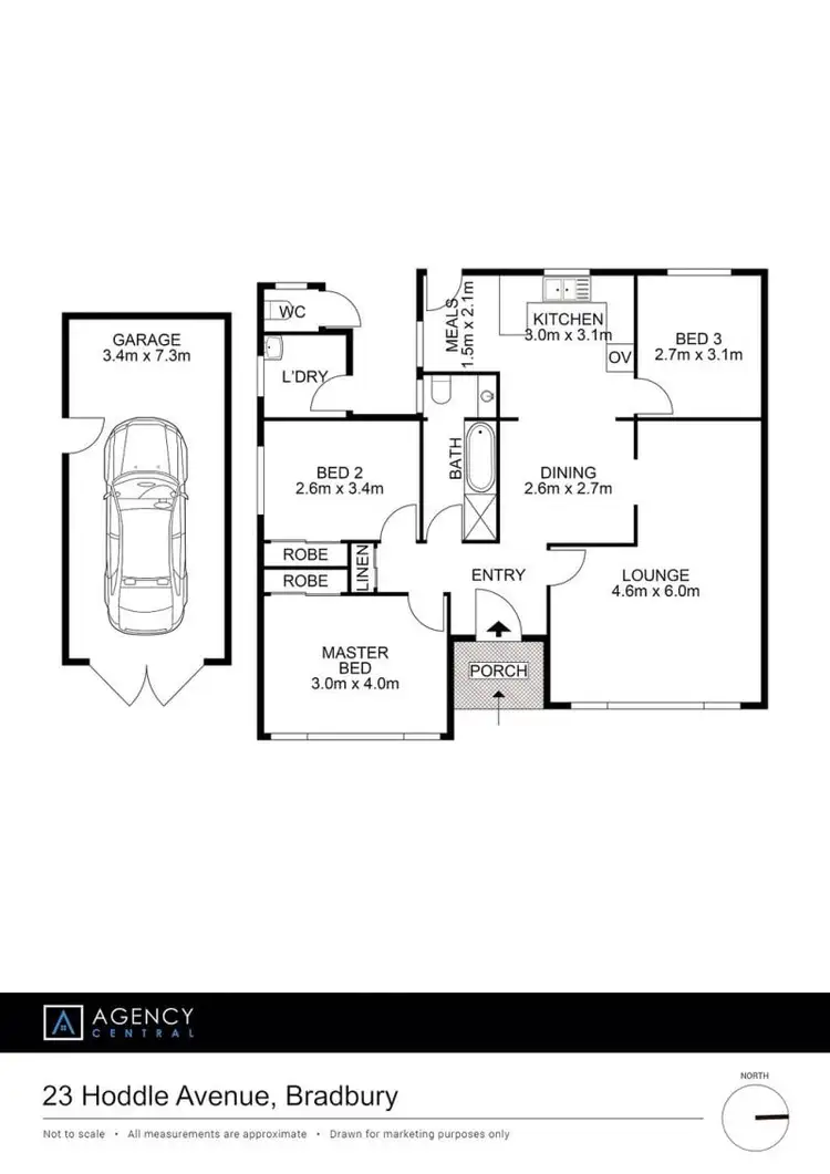 Floorplan of Homely house listing, 23 Hoddle Avenue, Bradbury NSW 2560