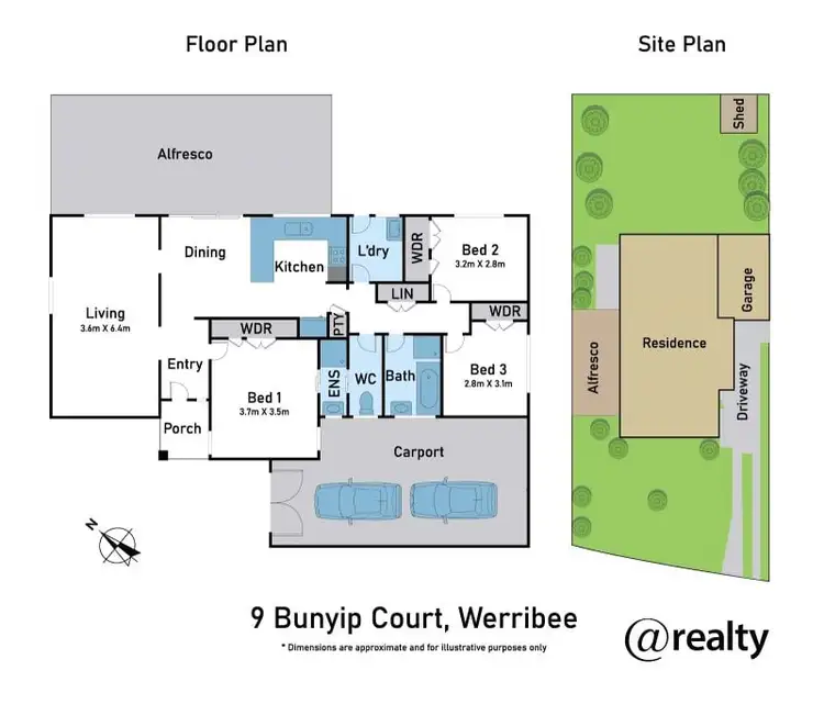 Floorplan of Homely house listing, 9 Bunyip Court, Werribee VIC 3030