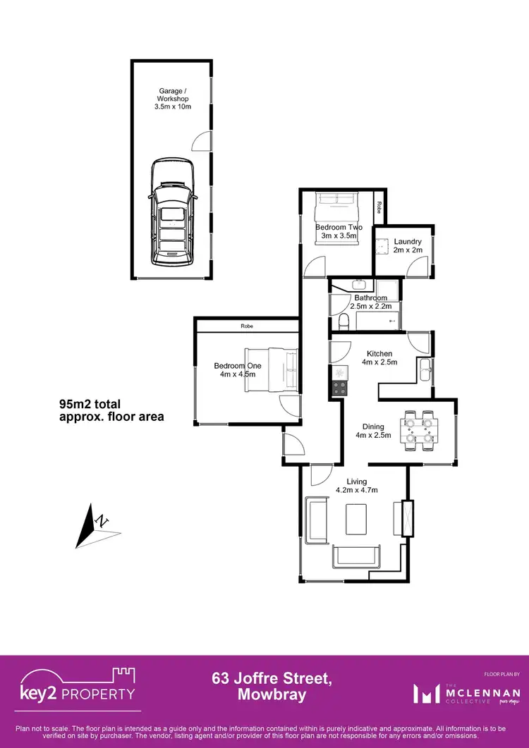 Floorplan of Homely house listing, 63 Joffre Street, Mowbray TAS 7248
