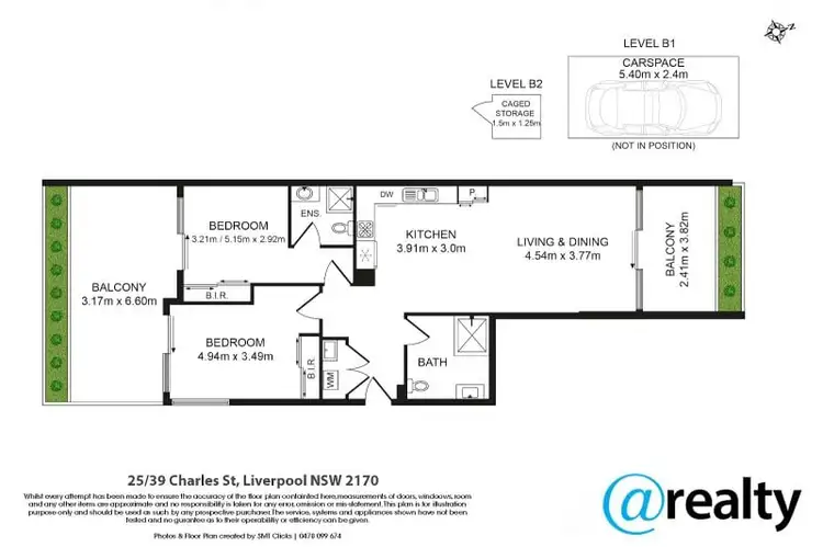 Floorplan of Homely apartment listing, 25/37-41 Charles Street, Liverpool NSW 2170