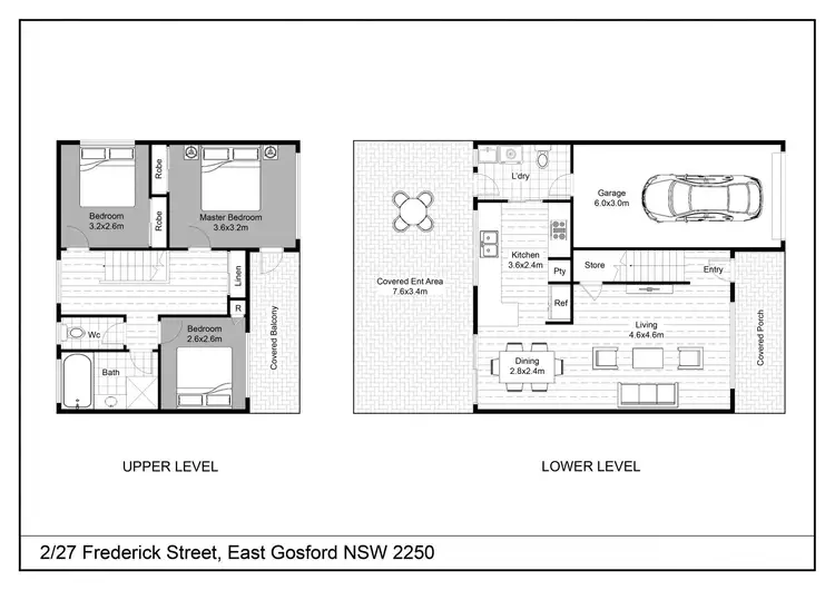 Floorplan of Homely townhouse listing, 2/27 Frederick Street, East Gosford NSW 2250