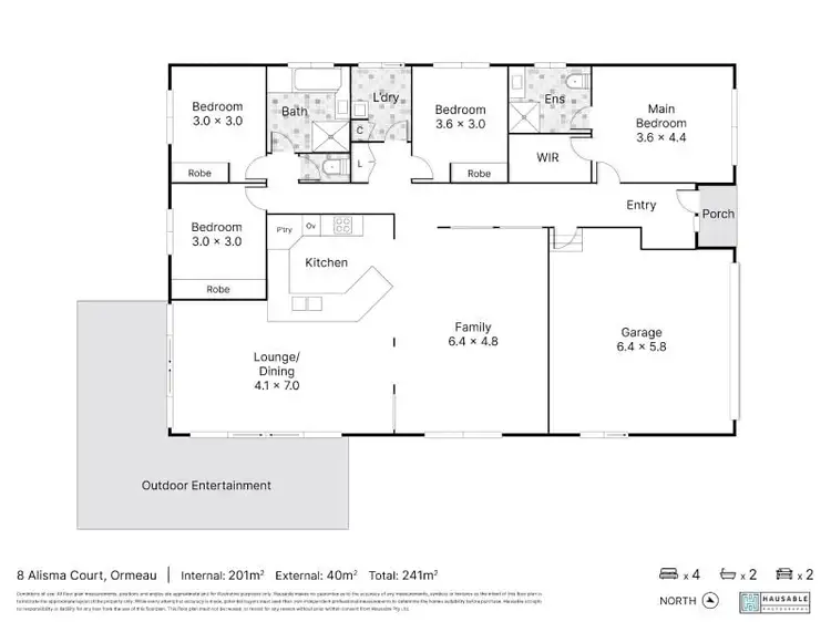 Floorplan of Homely house listing, 8 Alisma Court, Ormeau QLD 4208