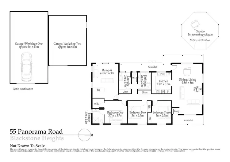 Floorplan of Homely house listing, 55 Panorama Road, Blackstone Heights TAS 7250