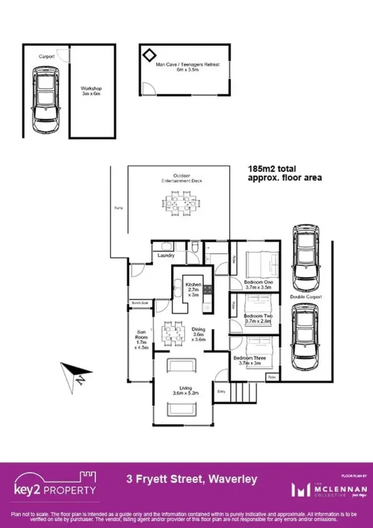 Floorplan of Homely house listing, 3 Fryett Street, Waverley TAS 7250