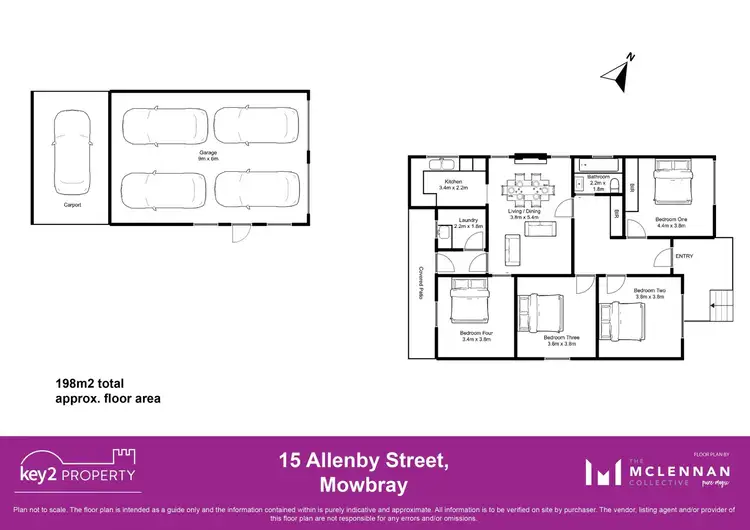 Floorplan of Homely house listing, 15 Allenby Street, Mowbray TAS 7248