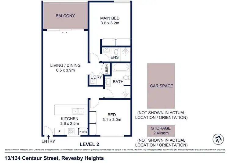 Floorplan of Homely unit listing, 13/134 Centaur Street, Revesby Heights NSW 2212