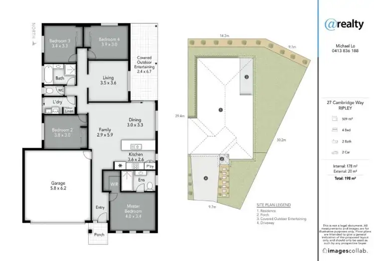 Floorplan of Homely house listing, 27 Cambridge Way, Ripley QLD 4306