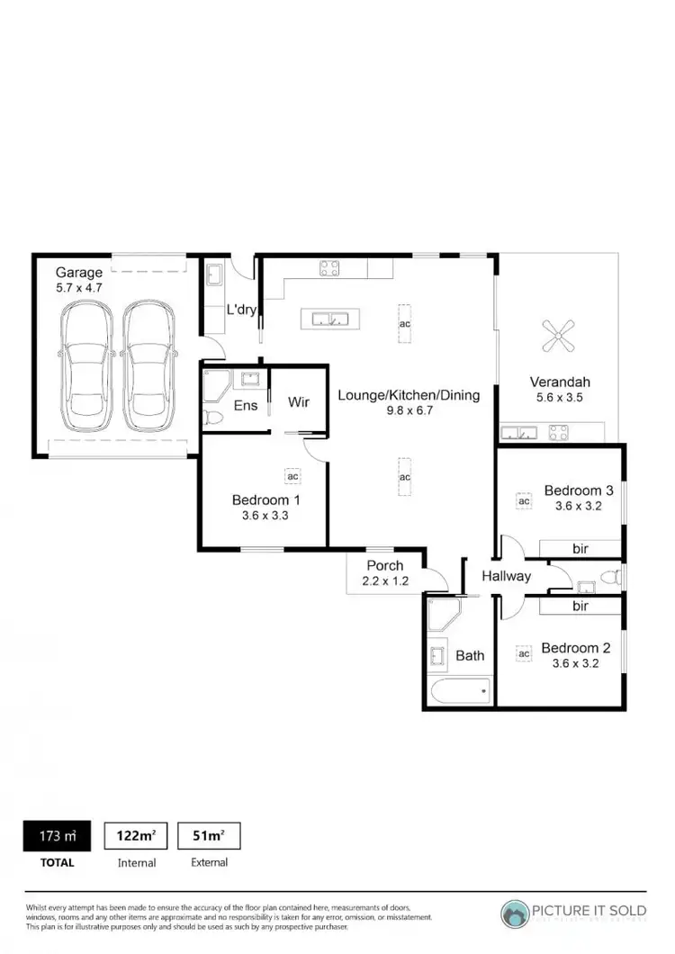 Floorplan of Homely house listing, 6A Mitchell Street West, Seaton SA 5023