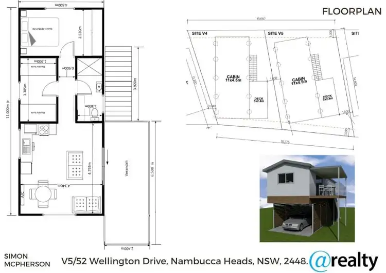 Floorplan of Homely retirement listing, v5/52 Wellington Drive, Nambucca Heads NSW 2448