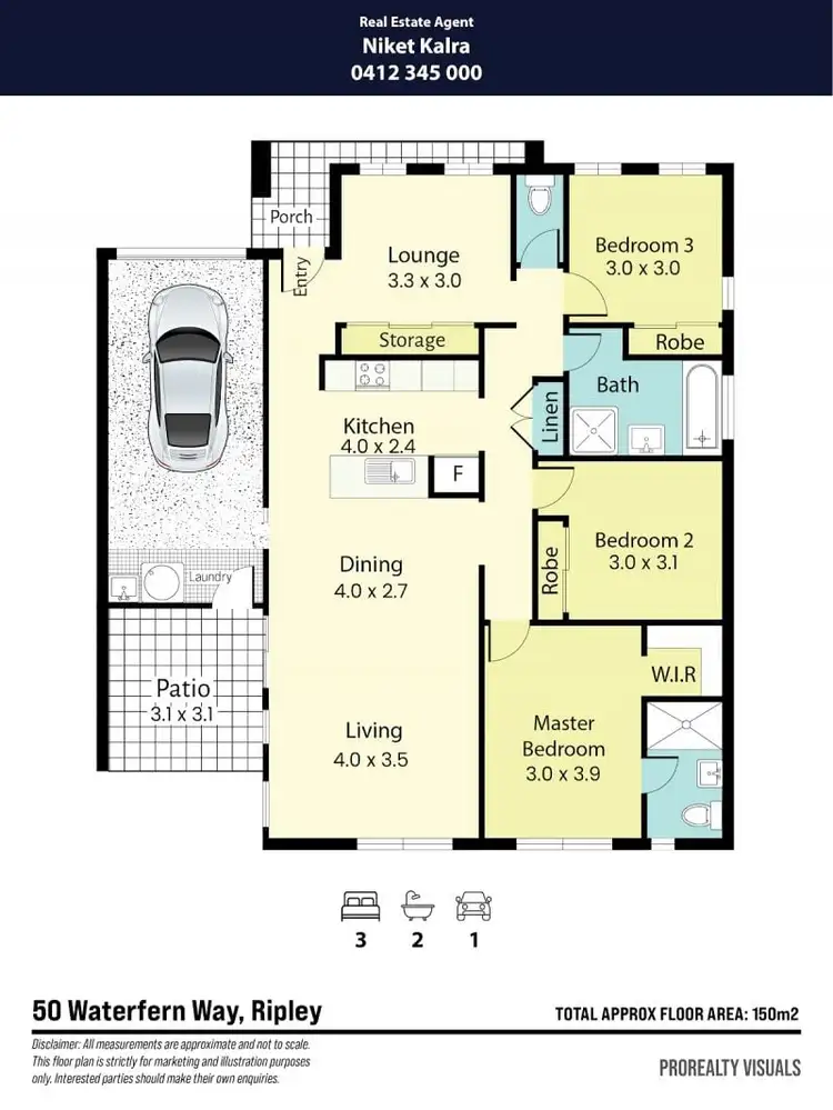 Floorplan of Homely house listing, 50 Waterfern Way, Ripley QLD 4306