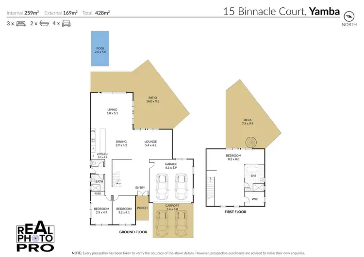 Floorplan of Homely house listing, 15 Binnacle Court, Yamba NSW 2464