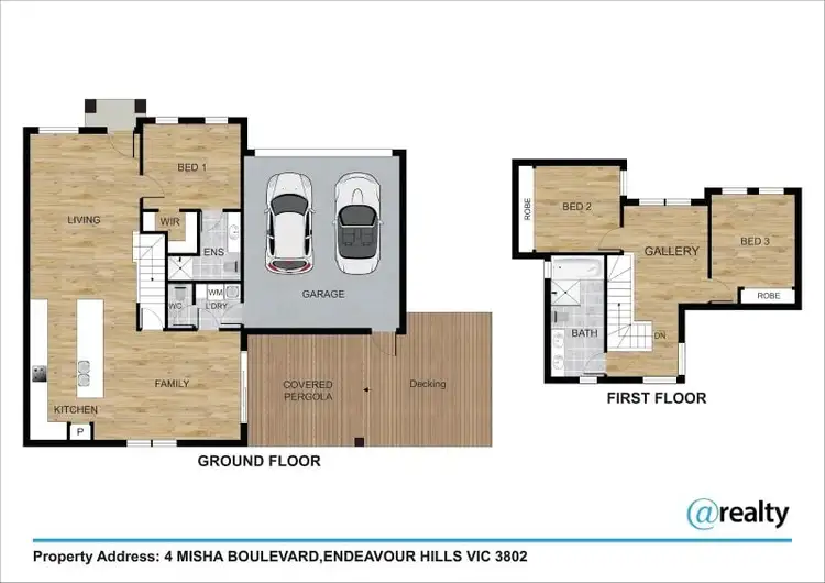 Floorplan of Homely townhouse listing, 4 Misha Boulevard, Endeavour Hills VIC 3802