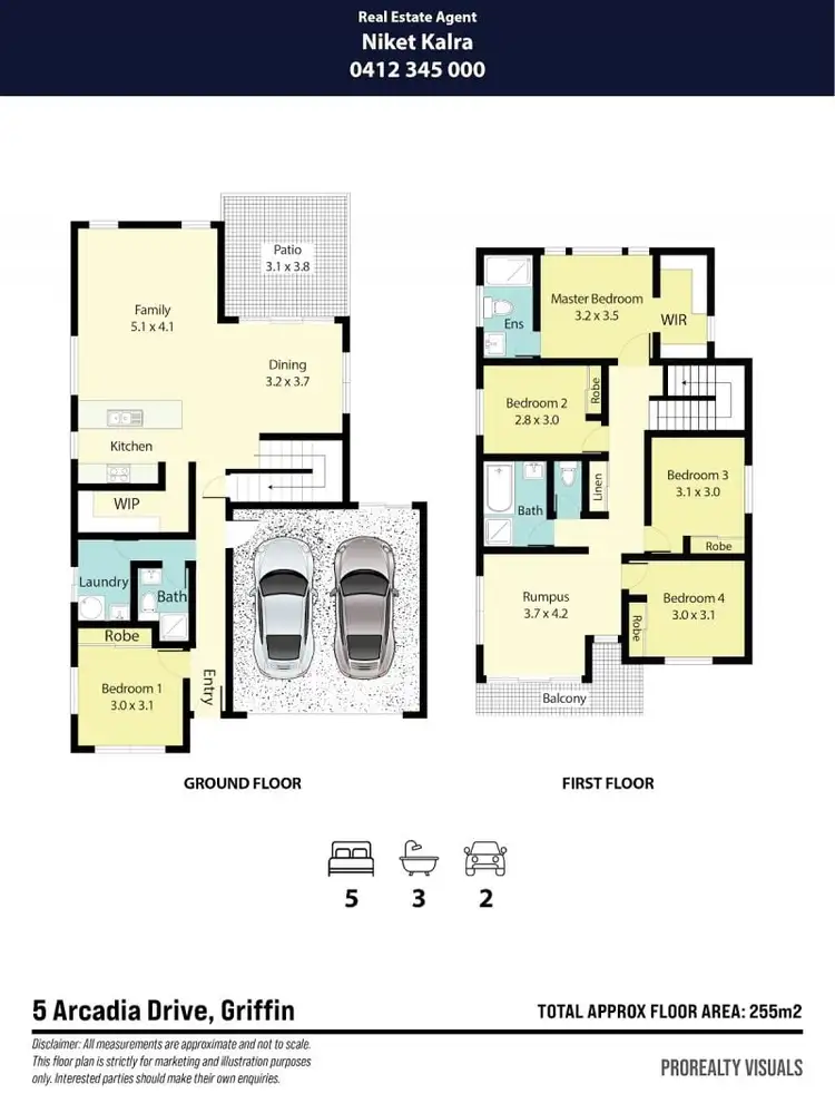 Floorplan of Homely house listing, 5 Arcadia Drive, Griffin QLD 4503