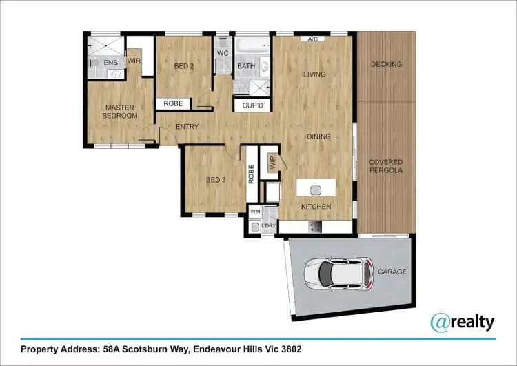 Floorplan of Homely unit listing, 58A Scotsburn Way, Endeavour Hills VIC 3802
