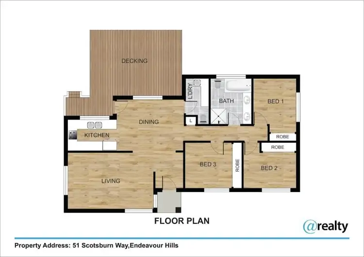 Floorplan of Homely unit listing, 51 Scotsburn Way, Endeavour Hills VIC 3802
