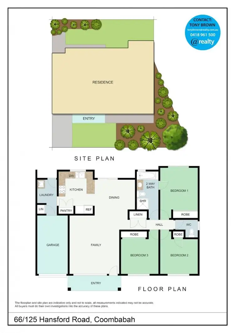 Floorplan of Homely semi-detached listing, 66/125 Hansford Road, Coombabah QLD 4216