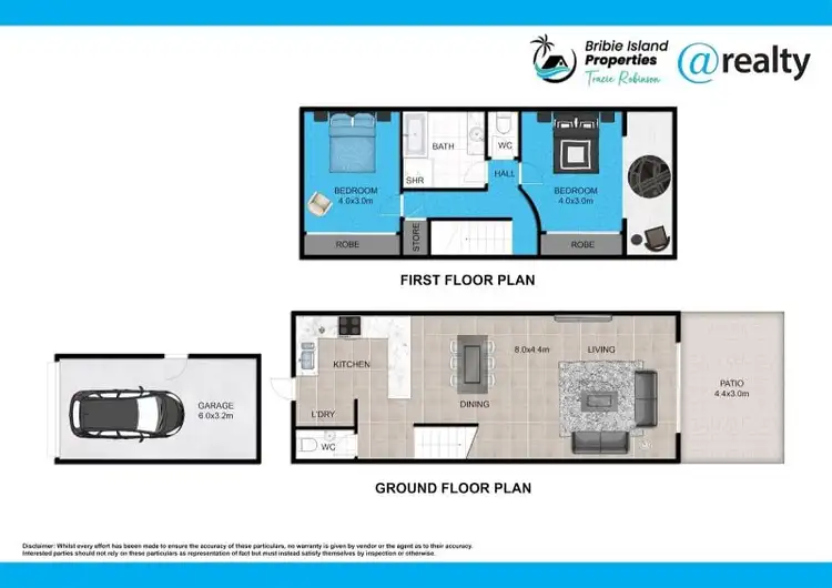 Floorplan of Homely townhouse listing, 10/2 Venus Court, Banksia Beach QLD 4507