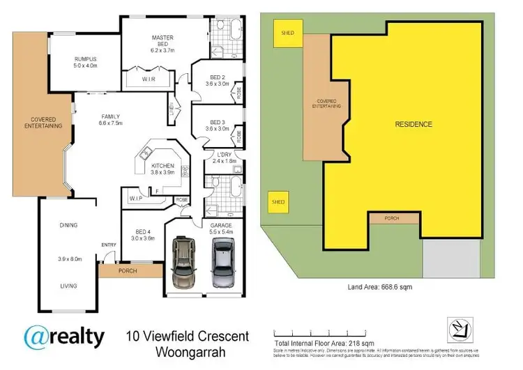 Floorplan of Homely house listing, 10 Viewfield Crescent, Woongarrah NSW 2259