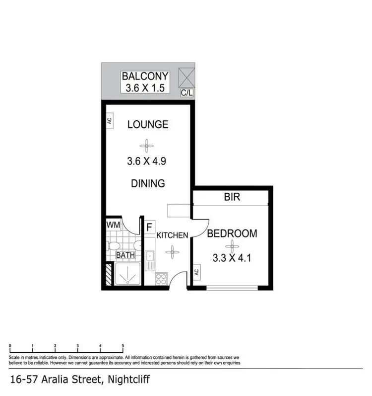 Floorplan of Homely unit listing, 16/57 Aralia Street, Nightcliff NT 810