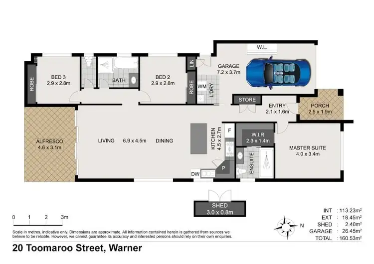 Floorplan of Homely house listing, 20 Toomaroo Street, Warner QLD 4500