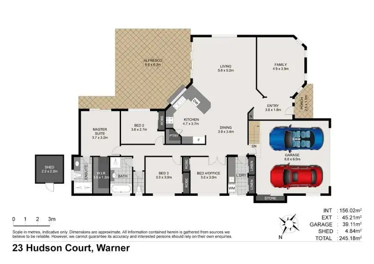 Floorplan of Homely house listing, 23 Hudson Court, Warner QLD 4500