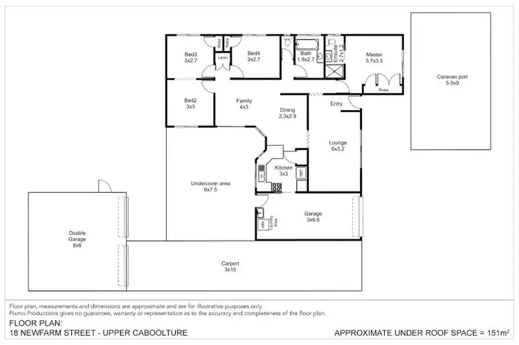 Floorplan of Homely house listing, 18 Newfarm Street, Upper Caboolture QLD 4510