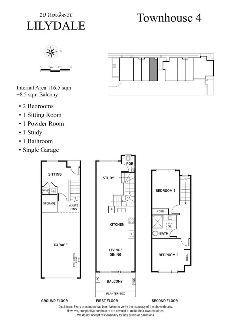 Floorplan of Homely townhouse listing, 4/10 Rouke Street, Lilydale VIC 3140