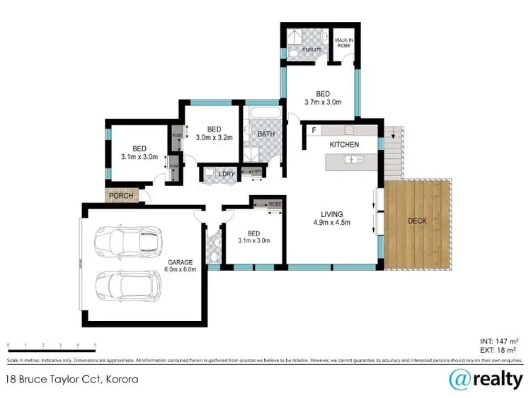 Floorplan of Homely house listing, 18 Bruce Taylor Circuit, Korora NSW 2450