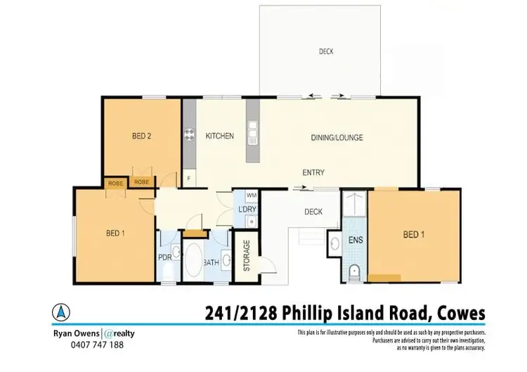 Floorplan of Homely villa listing, 241/2128 Phillip Island Road, Cowes VIC 3922