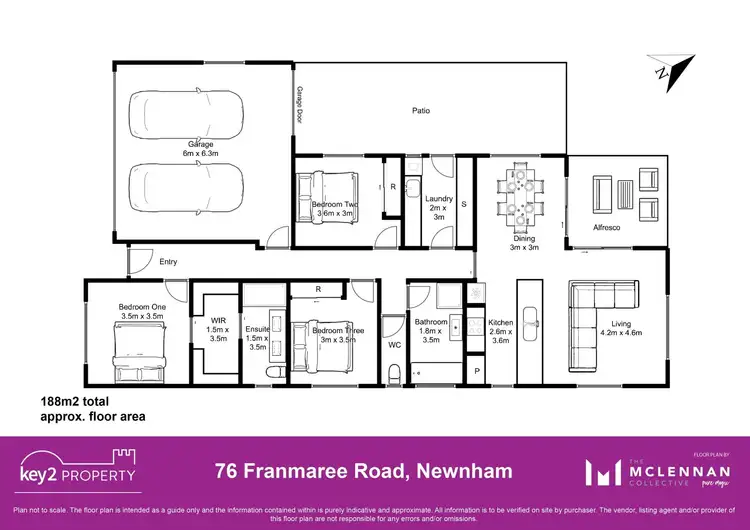 Floorplan of Homely house listing, 76 Franmaree Road, Newnham TAS 7248