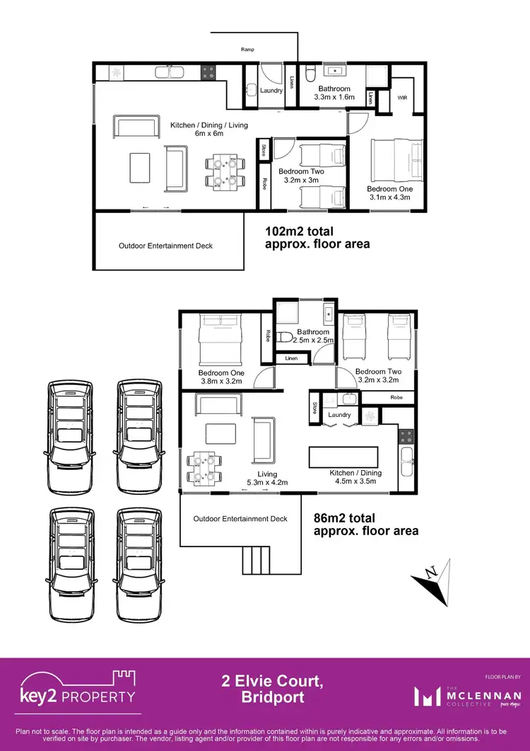 Floorplan of Homely house listing, 1/2 Elvie Court, Bridport TAS 7262