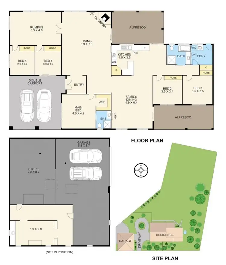 Floorplan of Homely rural property listing, 959 Princes Way, Drouin VIC 3818