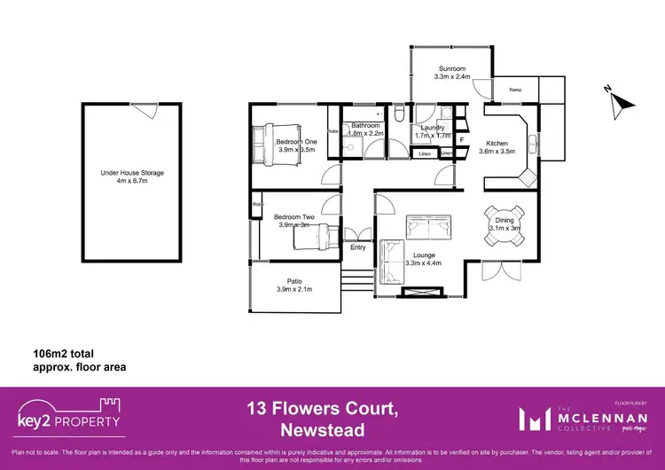 Floorplan of Homely house listing, 1/13 Flowers Court, Newstead TAS 7250