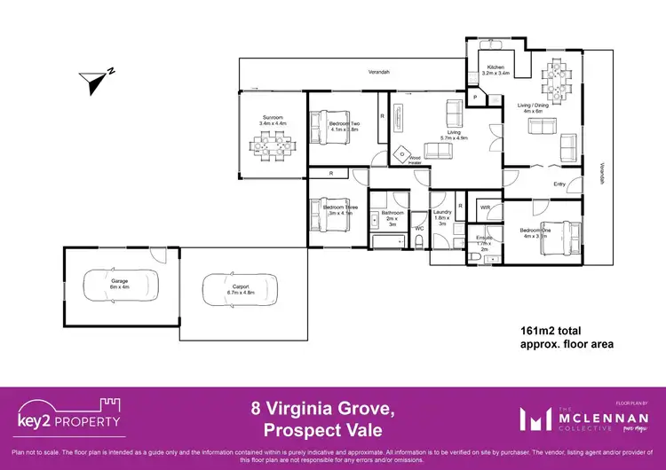 Floorplan of Homely house listing, 8 Virginia Grove, Prospect Vale TAS 7250