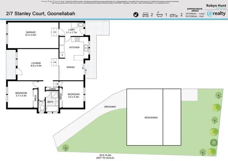 Floorplan of Homely semi-detached listing, 2/7 Stanley Court, Goonellabah NSW 2480