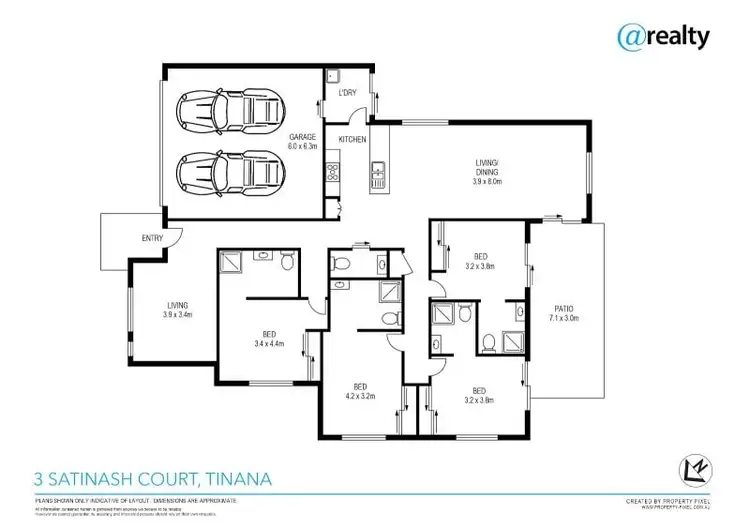 Floorplan of Homely house listing, 3 Satinash Court, Tinana QLD 4650