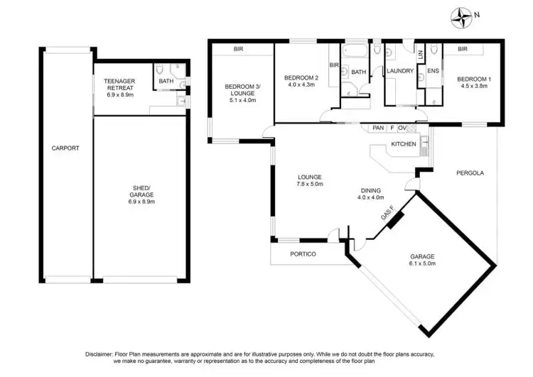 Floorplan of Homely house listing, 3 Henley Street, Mount Gambier SA 5290