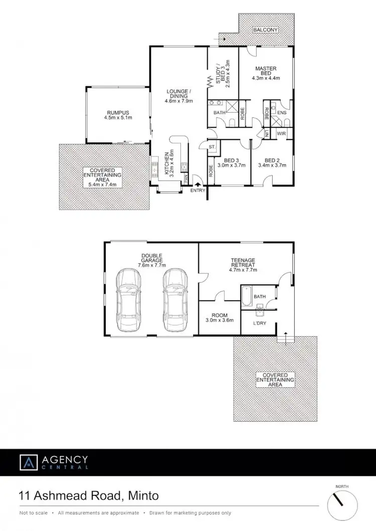 Floorplan of Homely house listing, 11 Ashmead Road, Minto NSW 2566