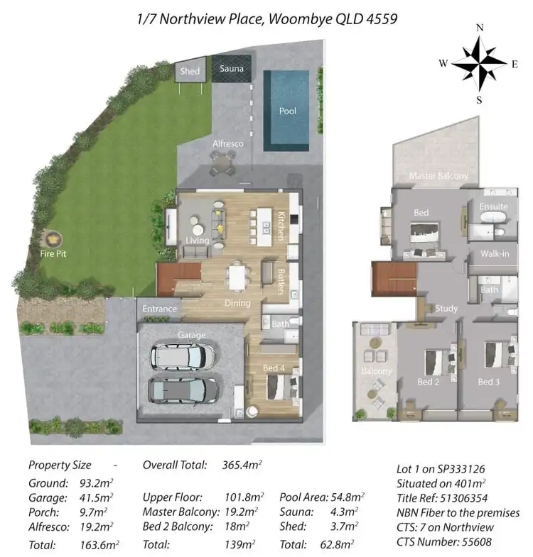 Floorplan of Homely house listing, 1/7 Northview Place, Woombye QLD 4559
