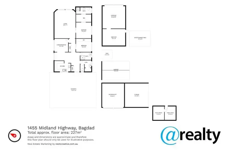 Floorplan of Homely house listing, 1455 Midland Highway, Bagdad TAS 7030