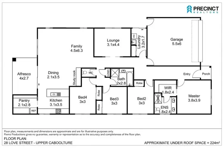 Floorplan of Homely house listing, 28 Love Street, Upper Caboolture QLD 4510