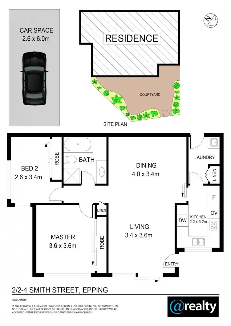 Floorplan of Homely unit listing, 2/2-4 Smith Street, Epping NSW 2121