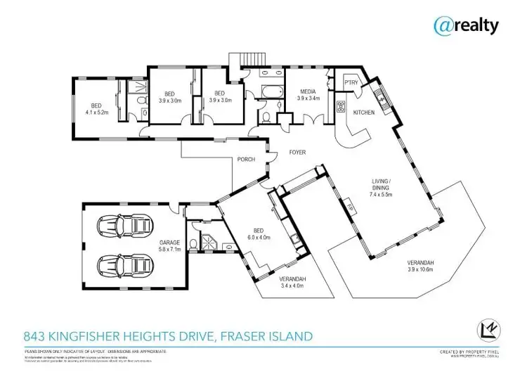 Floorplan of Homely house listing, 843 Kingfisher Heights Drive, K'gari QLD 4581