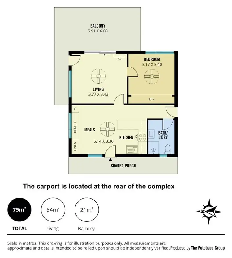 Floorplan of Homely unit listing, 16/17 MacFarlane Street, Glenelg North SA 5045
