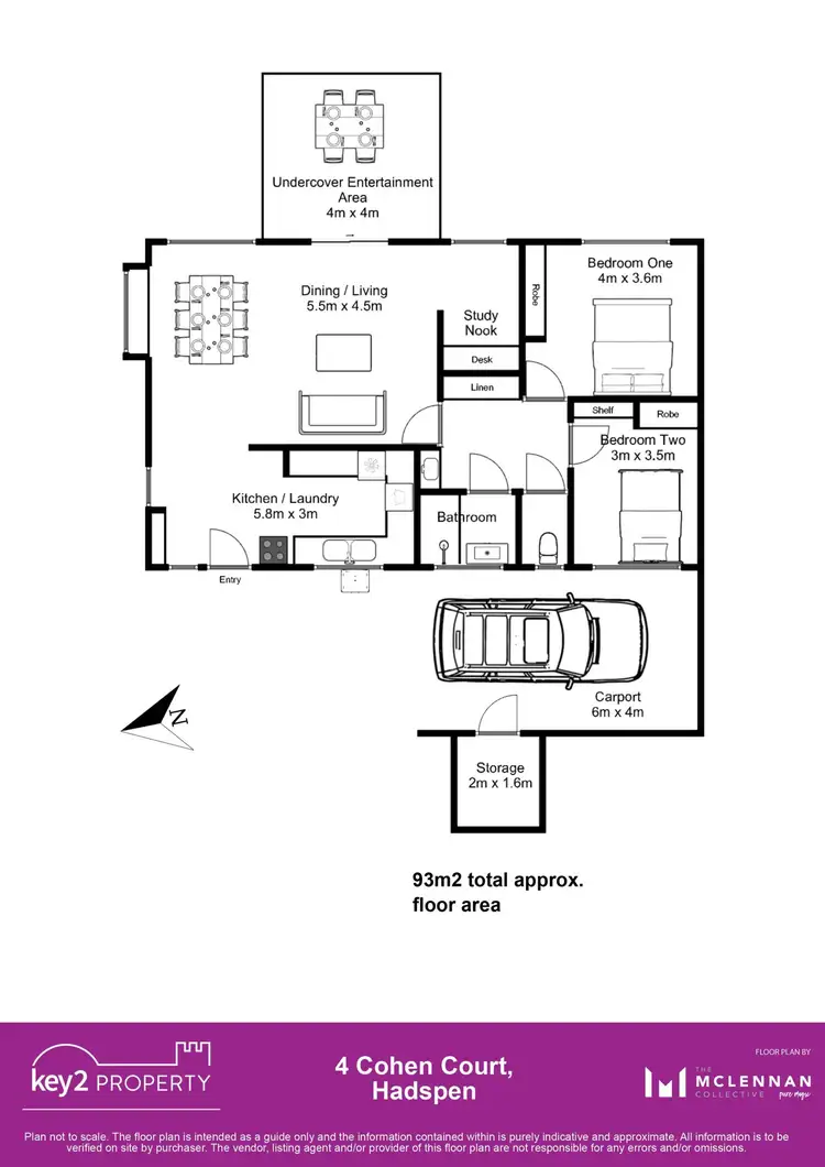 Floorplan of Homely unit listing, 4 Cohen Court, Hadspen TAS 7290
